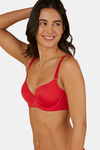 Triumph Padded Wired Medium Coverage T-Shirt Bra - Mars Red — thumbnail 2
